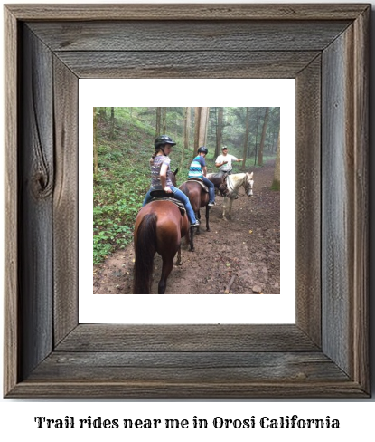 trail rides near me in Orosi, California